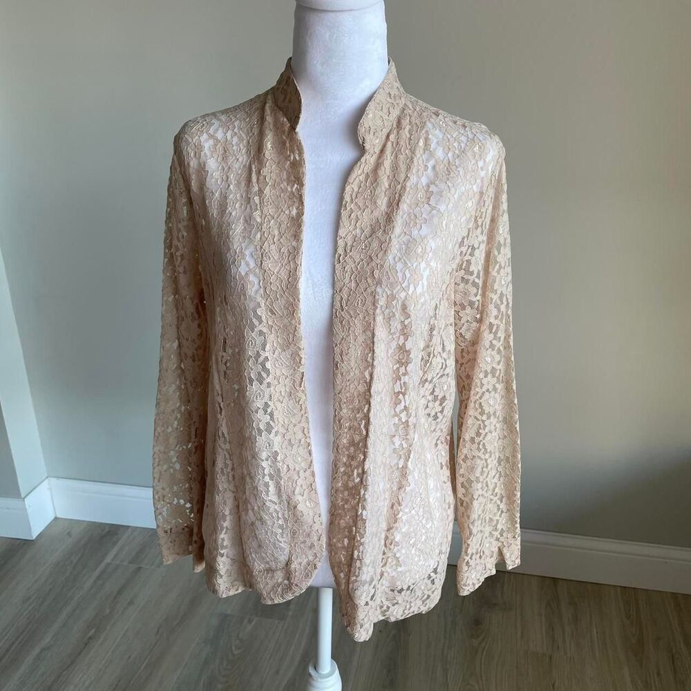 American Vintage - Women's Pink and Cream Cardigan